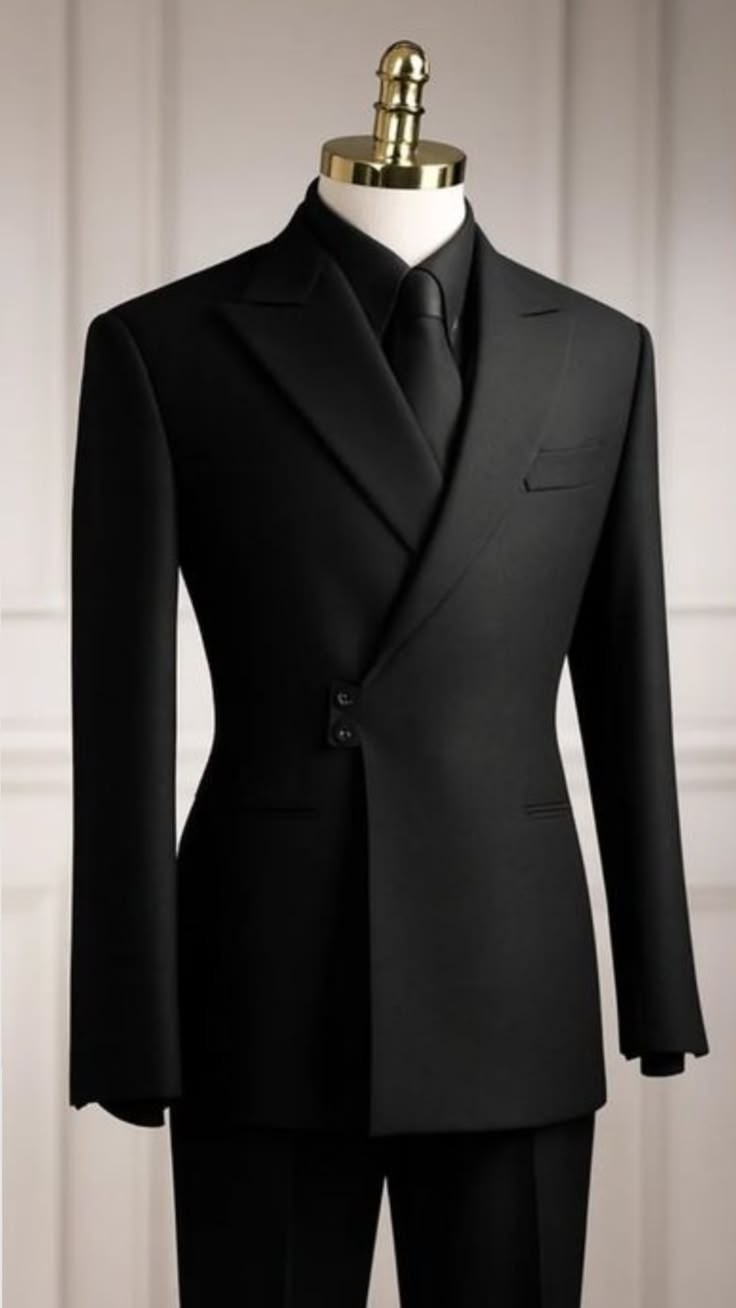 Black tuxedo style suit